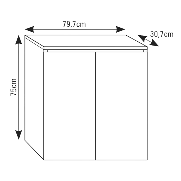 Mesa para acuarios AQUA LED PRO y AQUA LUX PRO (79.7 cm)