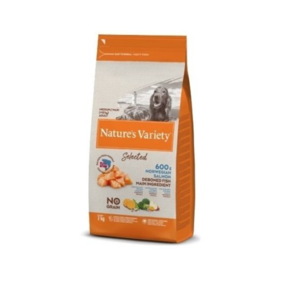 Nature´s Variety Selected No Grain Medium/ Maxi Salmón 2 K