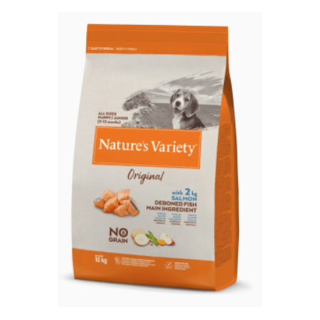 Nature's Variety Puppy Junior Salmón 10 kg