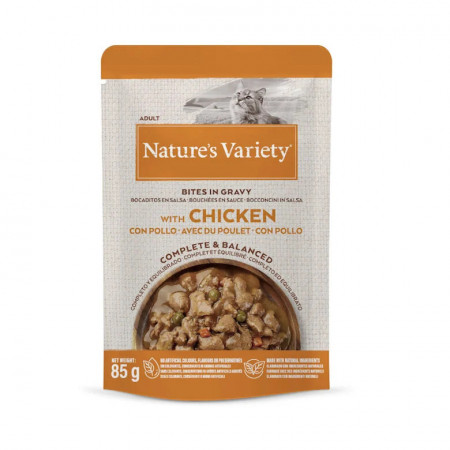 Nature's Variety Adult Pollo Sobre en Salsa para gatos. 85g.